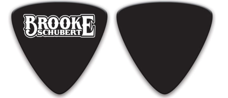 Brooke Schubert Logo Guitar Pick